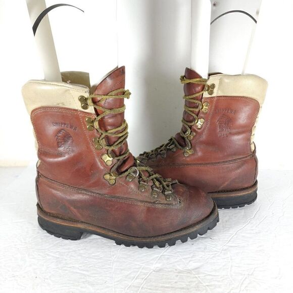 CHIPPEWA Men's 25480 US8,5 E Brown Leather Arctic Minus-50 F Work Hunting Boots - Picture 8 of 14